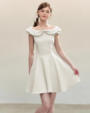 KYLETHOMASW  -  Summer Fashion Mini Dress Women Slim Fit Elegant Short Sleeves A Line Dresses French Chic Female Casual Sweet Cute Ladies Dress