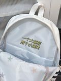 KYLETHOMASW  -  Star Embroidery Schoolmochila Lightweighte Casual Bag Student Backpack Cute Ins Sac Femme Large Capacity Bags for Woman