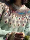 Kylethomasw Vintage Argyle Knit Women‘s Sweaters Harajuku Rainbow Color Long Sleeve Pullovers Japan Style Cutecore Winter Clothes