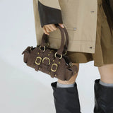 KYLETHOMASW  -  Small PU Leather Shoulder Bags for Women Luxury Designer Trend New Crossbody Bag Females Short Handle Handbags