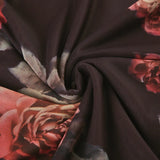 KYLETHOMASW  -  Elegant temperament rose fishtail skirt French medium long slim fit mesh elegant retro half skirt women's clothing