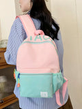 KYLETHOMASW  -  Schoolbag Female Gradient High Value Korean Trend Bags School Students Large Capacity Simple Lightweight Backpacks