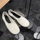 KYLETHOMASW  -  New Retro Women's Shoes Exquisite Soft Leather Casual Shoes for Woman Fashion Ballet Flats Bowknot Shoes Zapatos De Mujer