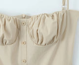 KYLETHOMASW  -  European and American style new slim suspender dress fashionable sexy hot girl pleated skirt