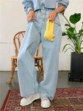 KYLETHOMASW  -  vintage womens fashion high waist  Women's Wide leg jeans baggy woman denim capris straight Pants jean mom jeans trousers