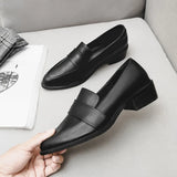 KYLETHOMASW  -  New Women's Shoes Luxury Leather Pointed Tip Loafers for Woman Fashion Classic Britain Casual Shoes Designer Shoes Zapatos Mujer