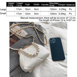 Kylethomasw Summer HandBag Stylish Pearl Clutch Fashion Crossbody Bags For Women Simple Clip Casual Women's Shoulder Bag Frame Quilted