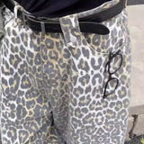 KYLETHOMASW  -  Y2k Clothes Calf-length Pants Leopard Spring Summer Vintage Loose Pantalones De Mujer Streetwear Fashion Trousers