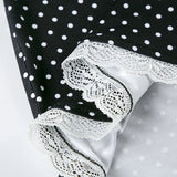 KYLETHOMASW  -  Lace lace polka dot wrap hip skirt, spring style, mature temperament, short skirt