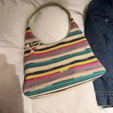 KYLETHOMASW  -  Fairy Core Rainbow Underarm Bag Women Vacation Sea Leisure Y2k Handbag Hot Girls Large Capacity Shoulder Bags Purse 2025