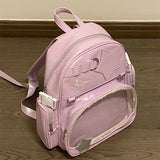 KYLETHOMASW  -  Japanese Y2k Aesthetic Sweet Kawaii Backpack Women Transparent Schoolbags Girls Students Chic Preppy Casual Ita Bags Streetwear