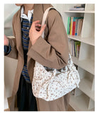 KYLETHOMASW  -  Korean Girl Heart Bow Printing Bag Female 2026 Sweet Fashion Luxury Design Crossbody Bagss Women Y2k Aesthetic Shoulder Handbags