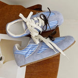 KYLETHOMASW  -  Retro Concise Round Toe Women Shoes 2025 Spring New Korean Hot Style Casual Comfortable Soft Sneakers Elegant Ladies Shoes