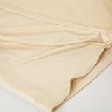 KYLETHOMASW  -  Ins niche design irregular deep V-knot tied long sleeved cover shirt solid color basic versatile temperament short cardigan