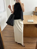 KYLETHOMASW  -  Small Sexy Backless Hanging Neck Style Ribbon Vest Women Summer New Item Niche Retro Loose Versatile Shirt
