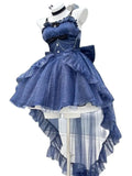 KYLTHOMASW  - Japan Lolita Blue Princess Feeling Light Gift Princess Lolita Dress Cute Women Trail Heavy Industry Pengpeng Lady Vestidos