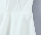KYLETHOMASW  -  Sexy Backless White Mini Dress Women Deep V Low Waist A-line Elegant Party Dresses Birthday Robe New Vestidos