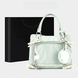 KYLETHOMASW  -  Transparent Ita Bolsos Mujer Original Sweet Bag Square Sac Femme Shoulder Crossbady Bags for Woman Multi-function Bow Bolso