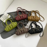 KYLETHOMASW  -  Small PU Leather Shoulder Bags for Women Luxury Designer Trend New Crossbody Bag Females Short Handle Handbags