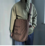 KYLETHOMASW  -  Men and Women Streetwear Travel Crossbody Bags Korean Letter Embroidery Y2k Handbags Trendy Casual All Match Shoulder Bag Women