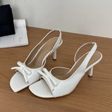 KYLETHOMASW  -  Summer Sexy Thin High Heels Sandals Butterfly-kont Open Toe Women Sandals Fashion Party Stripper Shoes