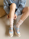 KYLETHOMASW  -  Thick Bottom Mary Jane Shoes Breathable Hollow out Canvas Versatile Summer New Style Metal Decorated Mid Heel Casual Women's Foo