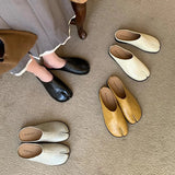 KYLETHOMASW  -  New Women Shoes Exquisite Japanese Style Muller Slippers for Woman Fashion Vacation Casual Shoes Designer Shoes Zapatos De Mujer