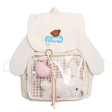 KYLETHOMASW  -  Lovely Sweet Ear Ita Mochila 2025 New Teenage Girls Mochilas Student Backpack School Trendy Bag Commuter Bags for Woman