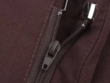 KYLETHOMASW  -  Summer French Coffee Color Pleated Wide-leg Pants Minimalist Embroidery Retro Casual Pants Women Elegant Trousers