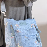 KYLETHOMASW  -  Luxury Design All Match Chic Bow Crossbody Bags Sweet Y2k Aesthetic Pleated Women's Handbags Casual Kawaii Shoulder Underarm Bag