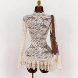 KYLETHOMASW  -  Summer New Lace Dress Women's Hollow Hip Skirt