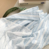 KYLETHOMASW  -  Vintage Striped Midi Skirt Women Harajuku Aesthetic Lace Patchwork Skirts Summer Ladies Korean Casual Design A Line Faldas
