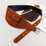 KYLETHOMASW  -  Korean Ins Niche Design Waist Bag Suede Belt Fashionable and Casual Waist Packs