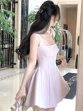 KYLETHOMASW  -  Summer Elegant Evening Party Midi Dresses Women Vintage Sleeveless Y2K Mini Birthday Dress Casual Korean A-line Vestidos