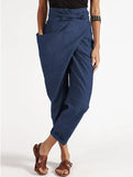 KYLETHOMASW  -  Irregular Lace-Up Nine-Point Pants Casual Pants Women's