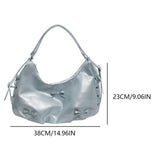 KYLETHOMASW  -  Trend Brand Crescent Bag Women PU Leather Fashion Backpack High Quality Shoulder Bag Adjustable Strap Ladies Solid Crossbody Bag