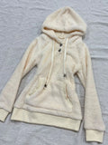 KYLETHOMASW  -  Y2K Women Fuzzy Knit Hooded Sweaters Thick Warm Long Sleeve Plush Pullovers Autumn Winter Cute Casual Solid Sueter Mujer