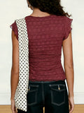 KYLETHOMASW  -  Y2k Sexy Solid Slim Square Collar Sleeveless Lace Patchwork Fashion Tanks