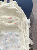 KYLETHOMASW  -  Bear Bone Lace Mochila Spice Girl Backpack High Capacity Bag Original Commuter Mochilas Mujer Y2k Harajuku Bags for Woman