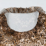 KYLETHOMASW  -  Autumn new retro leopard print long sleeved T-shirt with European and American round neck tight bottom top