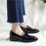 KYLETHOMASW  -  New Women's Shoes Luxury Leather Pointed Tip Loafers for Woman Fashion Classic Britain Casual Shoes Designer Shoes Zapatos Mujer