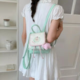 KYLETHOMASW  -  Lovely Apple Plaid Bag Preppy Style Mochila Student Mochilas Mujer Fashion Backpacks Teenage Girls Backpack Bolsas Feminina