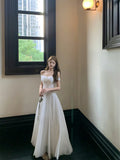 KYLETHOMASW  -  Spring Summer French Fashion Elegant Evening Gown Women's Backless Sexy Tulle Bandeau Party Dress Chic High-end Banquet Gown