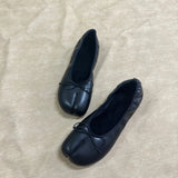 KYLETHOMASW  -  Autumn New Women bowknot Asakuchi Flat Shoes Fashion Split Toe Flats Shoes Women Slip On Casual Loafers Shoes Ballet Shoes