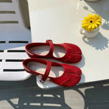 KYLETHOMASW  -  Women Summer Split Toe Ballet Casual Sole Lightweight Flats Flexible Wear Flat Shoes Plus Size Sneakers Vintage Flat Bottom Shoe