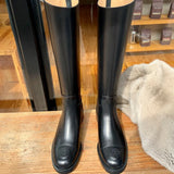 KYLETHOMASW  -  New Retro Women's Shoes Luxury Genuine Leather Knee High Boots for Woman Fashion Britain Knight Boots Designer Shoes Botas Mujer