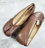 KYLETHOMASW  -  Spring Summer Microfiber Leather Split Toe Women Pumps Fashion Pleated 3.5cm Low Heeled Tabi Soft Soles Loafers Shoes