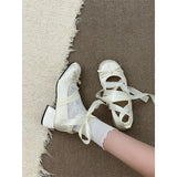 KYLETHOMASW  -  Women's Fashion Thick Bottom Heightening Sweet  Knot Single Shoes Summer New Style Versatile with Skirts Mary J...