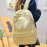 KYLETHOMASW  -  High-capacity Kawaii Students Women Backpacks Sweet Y2k Aesthetic Fashion Girls Star Schoolbags All Match Transparent Ita Bags