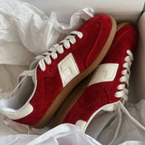 KYLETHOMASW  -  Women's Genuine Leather Outdoor Walking Shoes Casual  Fashionable Sports Platform Shoes For Women White Flat Shoes For Women